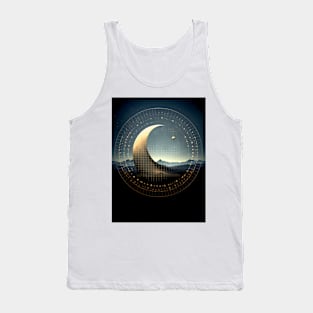 Moon Geometry 2: Moon Landscape Tank Top